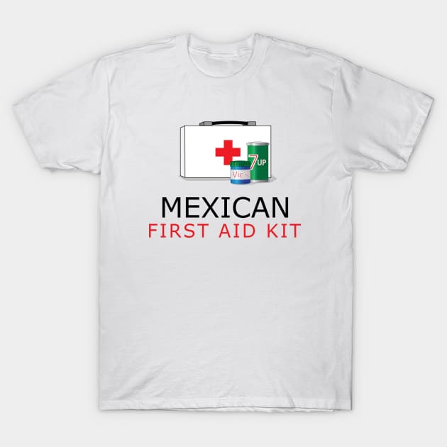 Mexican First Aid Kit T-Shirt by Estudio3e